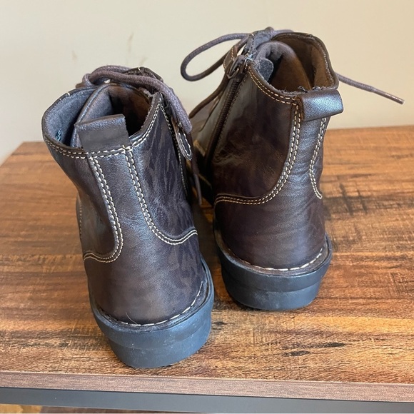 Clarks Leather Ankle Boots Brown 6.5 - Picture 3 of 6